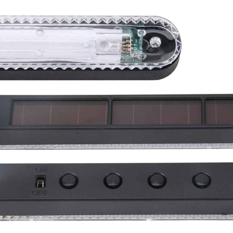 Colorful Lamp Beads Solar Emergency Warning Light Anti Collision Car Truck Van Strobe Light Warning Flashing Atmosphere Lamp Solar Colorful Atmosphere Lamp