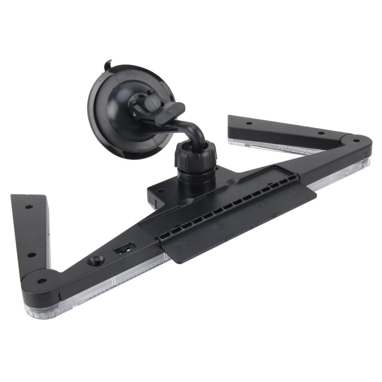 Solar Anti Collision Cupule Ranger Lamp Car Taillight LED Flash Warning Light Caution Light Foldable Solar Cupule Warning Lamp with Temporary Parking License, CS-N14