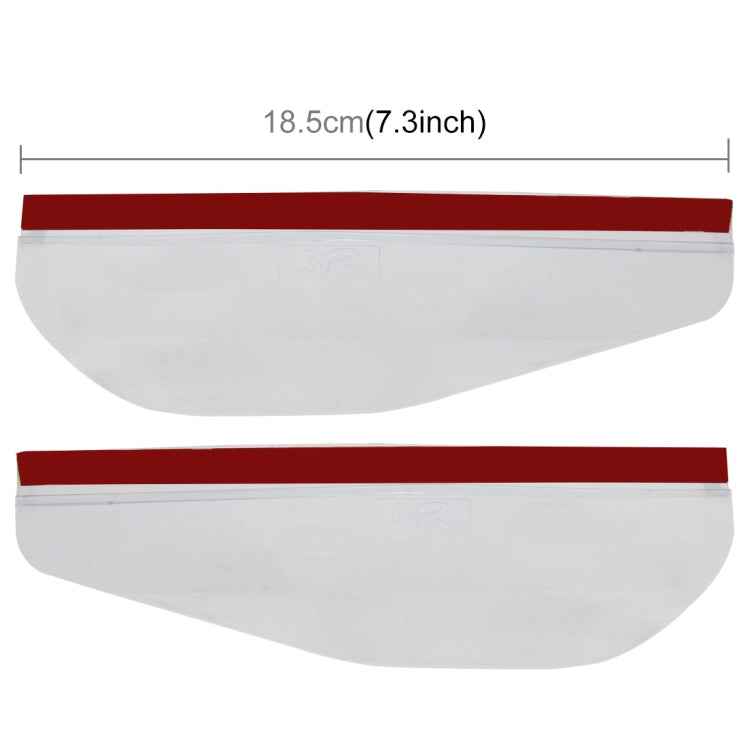 1 Pair Car Rearview Mirror Rain Blades Car Back Mirror Eyebrow Rain Cover Car Rearview Mirror Eyebrow Covers Flexible Protection Rainproof Decoration Accessories