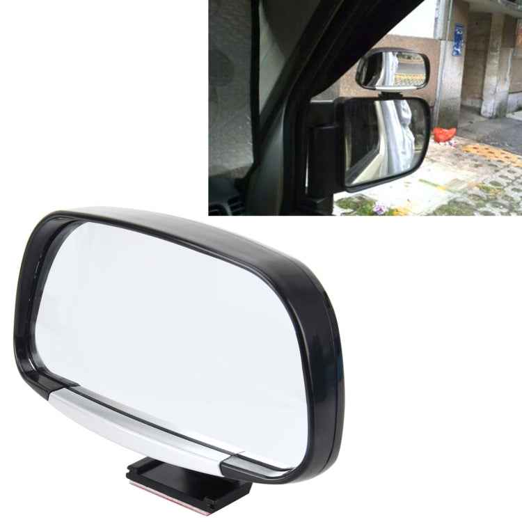 3R-081 Car Blind Spot Side View Wide Angle Convex Mirror Vision Collection Side View Mirror Blind Spot Mirror, 3R-081(Black), 3R-081(Silver)