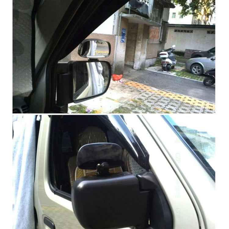 3R-081 Car Blind Spot Side View Wide Angle Convex Mirror Vision Collection Side View Mirror Blind Spot Mirror, 3R-081(Black), 3R-081(Silver)