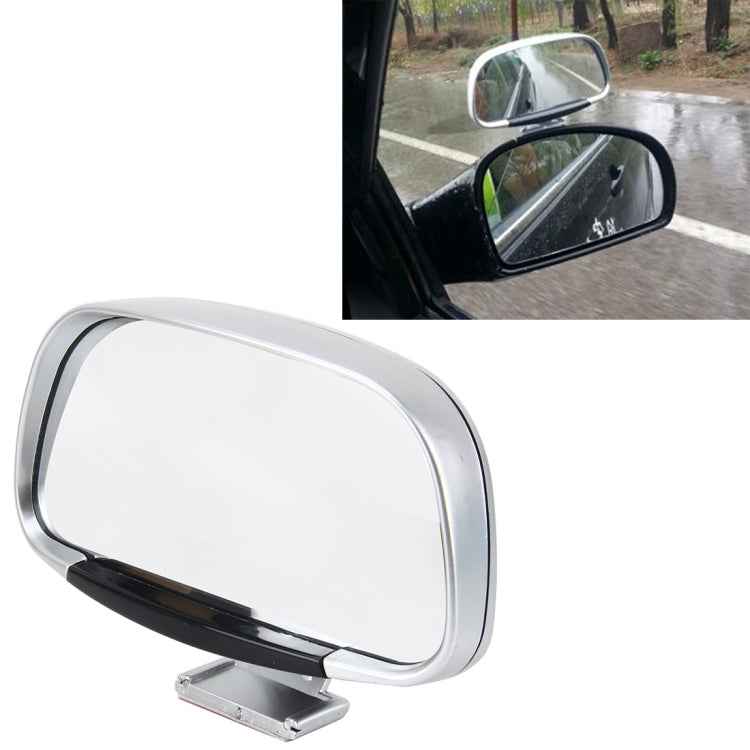 3R-081 Car Blind Spot Side View Wide Angle Convex Mirror Vision Collection Side View Mirror Blind Spot Mirror, 3R-081(Black), 3R-081(Silver)