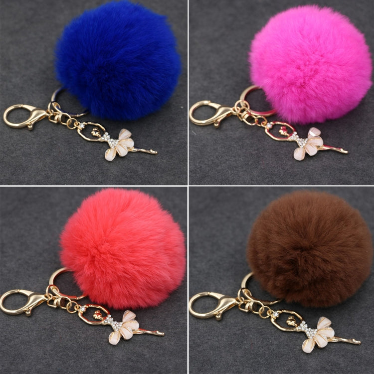 Ballet Golden Keychain Key Holder Key Chains Rings Holder Rex Rabbit Car Bag Pendant Fashion Bag Ornaments Pendant, Random Color Delivery, Rex Rabbit Shape
