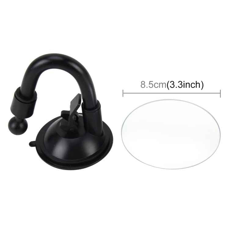 360 Degree Adjustable Car Interior Windshield Circular Blind Spot Mirror with Sucking Cup Holder