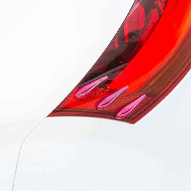 6 PCS Universal Resin Rear Spoiler Car Auto Rear Spoiler Exterior Rear Spoiler Kit Car Crash Strip Spoiler Routed Board Mute Rectifier Noise Reduction Spoiler