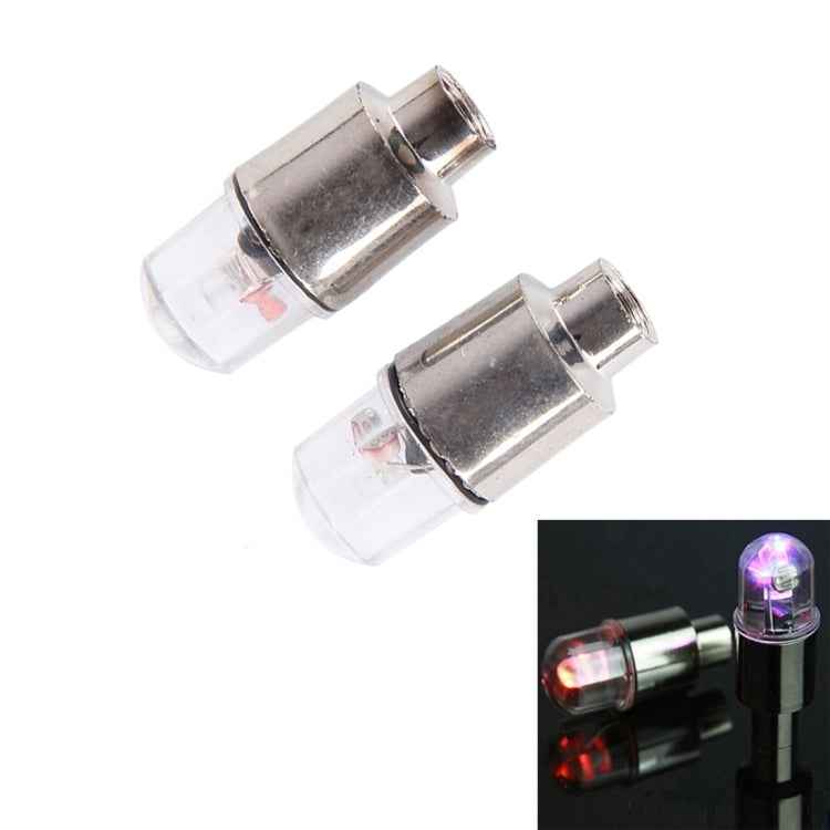 2 PCS Valve Cap Light Wheel Tyre Lamp With Battery for Car / Motorbike / Bike