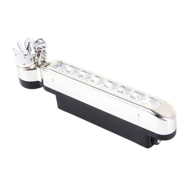 2 PCS 2W 8 Colorful LED Bulbs Wind Powered Decorative Car Lights