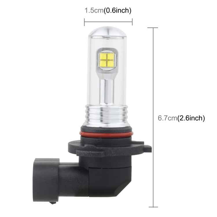 2 PCS 9006 40W 800 LM 6000K 8 CREE LEDs Car Fog Lights, DC 12V