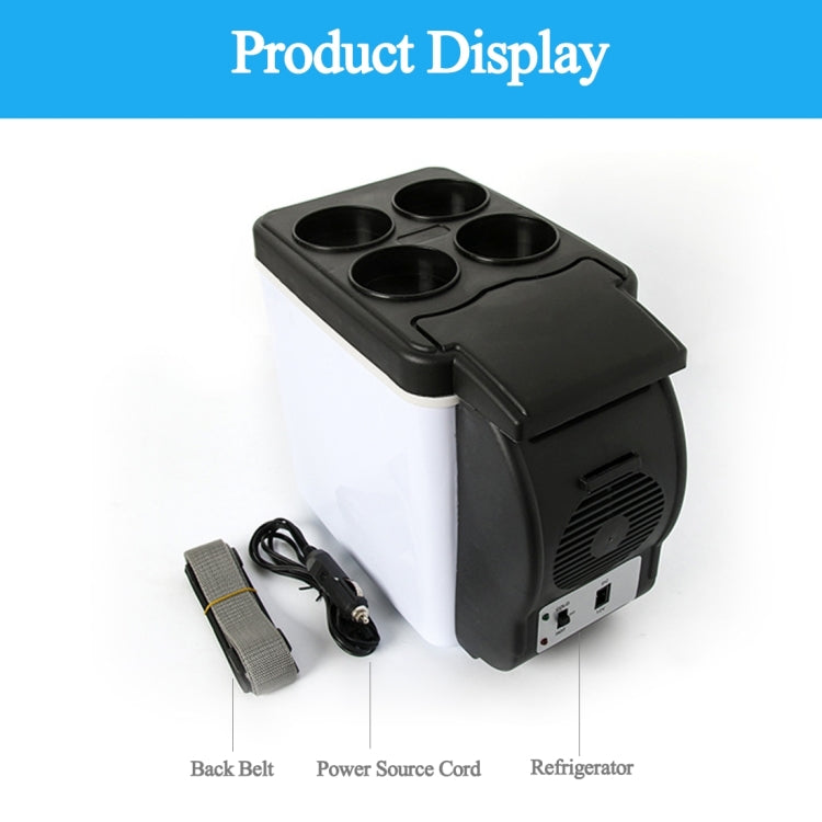 Car Auto 48W Portable Multi-Function Cooling and Warming 6L Low Noise Refrigerator for Car and Home, Cord Length: 1.8m, 6L Low Noise