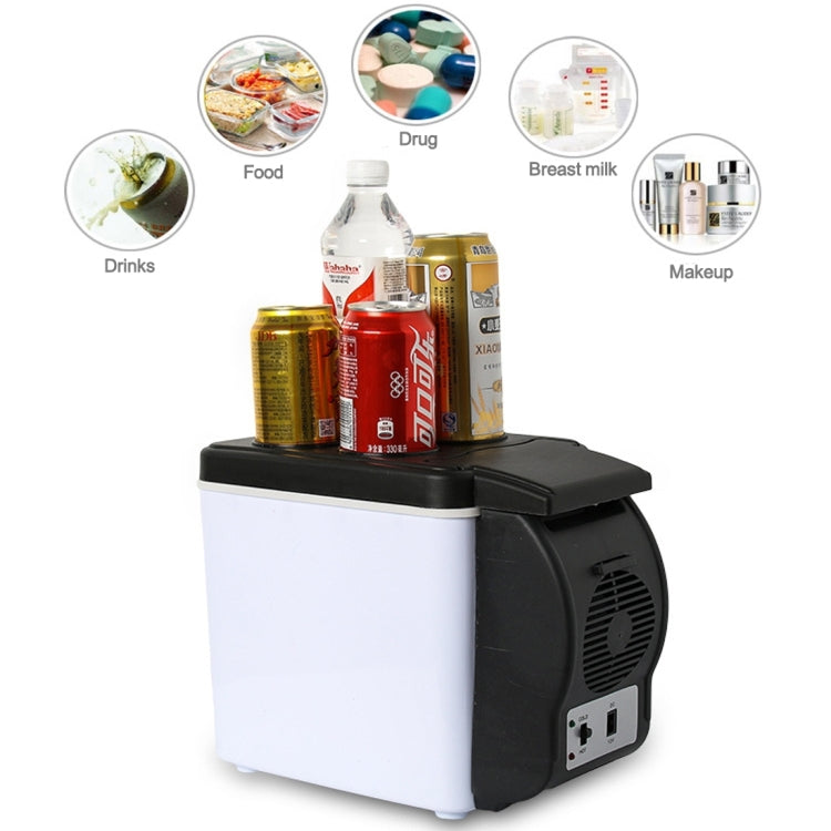 Car Auto 48W Portable Multi-Function Cooling and Warming 6L Low Noise Refrigerator for Car and Home, Cord Length: 1.8m, 6L Low Noise