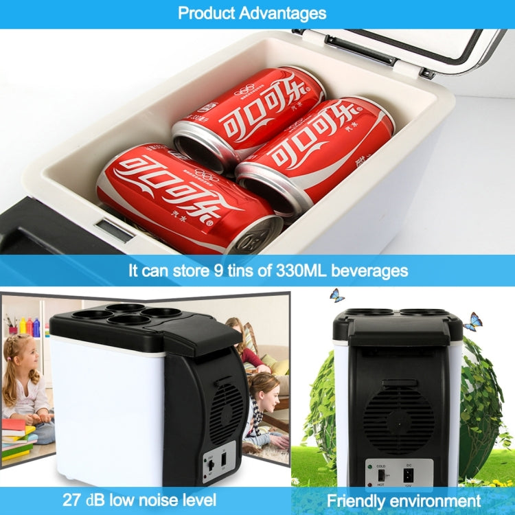 Car Auto 48W Portable Multi-Function Cooling and Warming 6L Low Noise Refrigerator for Car and Home, Cord Length: 1.8m, 6L Low Noise
