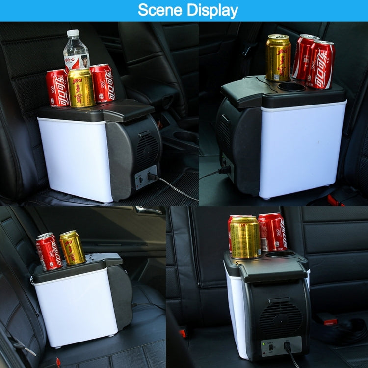 Car Auto 48W Portable Multi-Function Cooling and Warming 6L Low Noise Refrigerator for Car and Home, Cord Length: 1.8m, 6L Low Noise