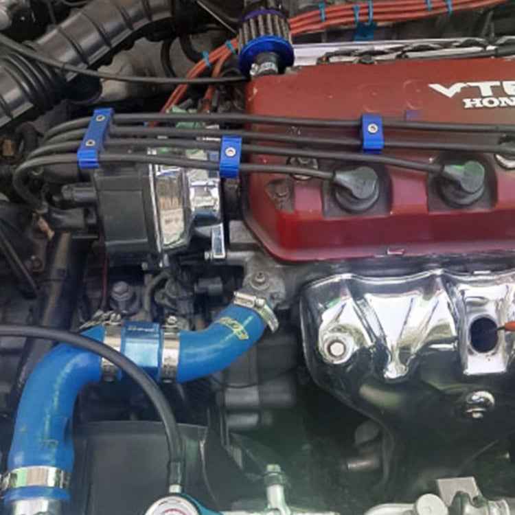 3 PCS Aluminum Engine Spark Plug Wire Separator Divider Organizer Clamp Kit