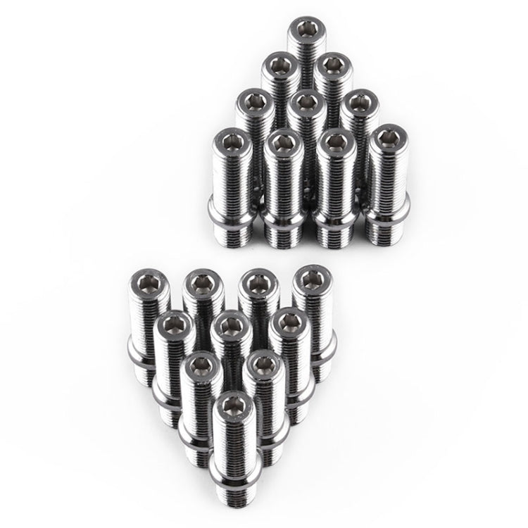 20 PCS 5.8cm Universal Car Modification Extended Wheels Stud Conversion M14x1.5 to M12x1.5 Screw Adapter LN032 LN033 LN044, 5.8cm M14x1.5 to M12x1.5