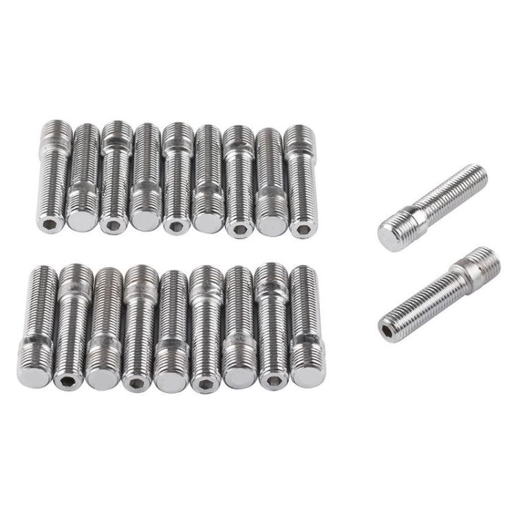 20 PCS 5.8cm Universal Car Modification Extended Wheels Stud Conversion M14x1.25 to M12x1.5 Screw Adapter LN032 LN033 LN044, 5.8cm M14x1.25 to M12x1.5