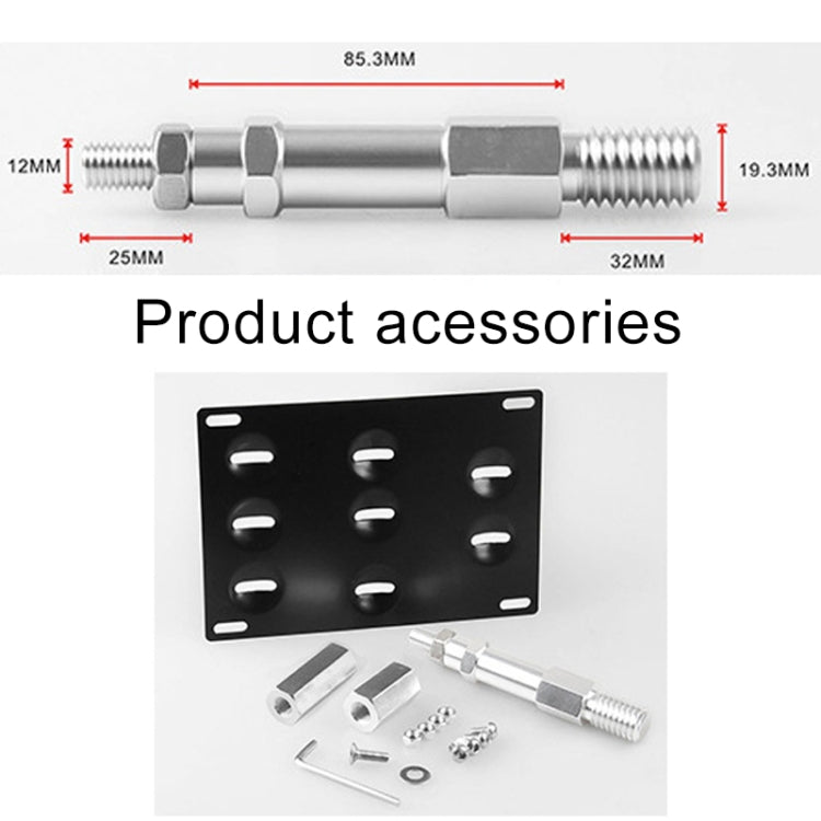 Car Front Bumper Tow Hook License Plate Mounting Bracket Holder for Audi A4, For Audi A4