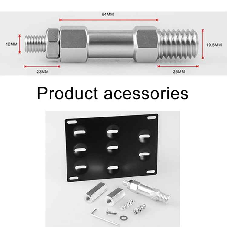 Car Front Bumper Tow Hook License Plate Mounting Bracket Holder for BMW F Series