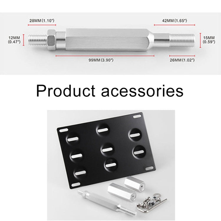 Car Front Bumper Tow Hook License Plate Mounting Bracket Holder for Subaru, For Subaru