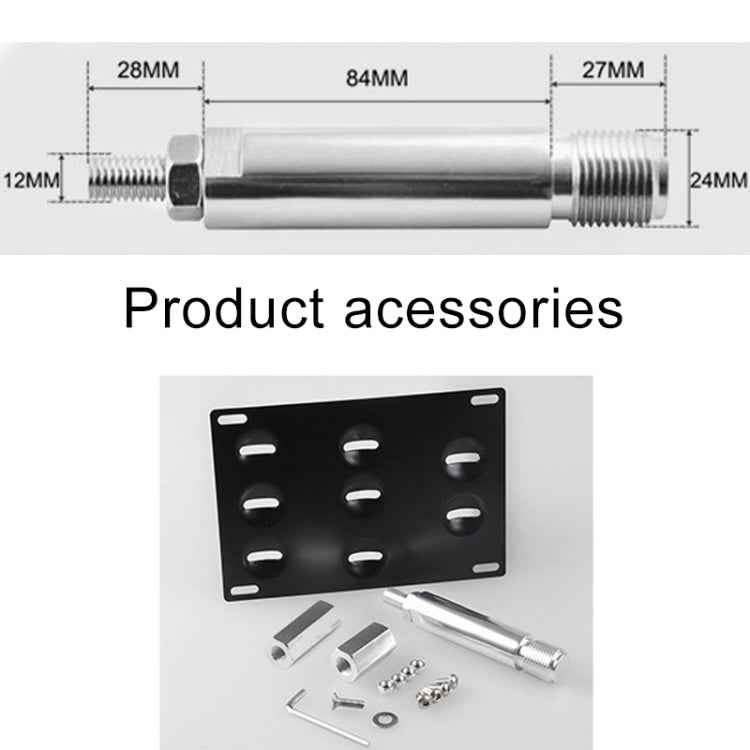 Car Front Bumper Tow Hook License Plate Mounting Bracket Holder for Toyota Yaris