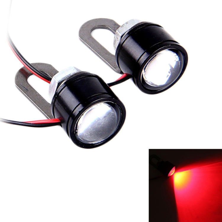 2 PCS 12V 3W Eagle Eyes LED Light For Motorcycle ,Wire Length: 45cm