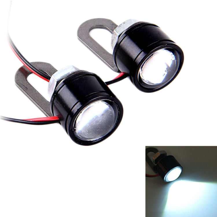 2 PCS 12V 3W Eagle Eyes LED Light For Motorcycle ,Wire Length: 45cm, Wire Length: 45cm