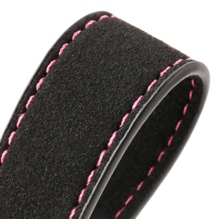 Car Suede Leather Key Ring Keychain with 2 Rings