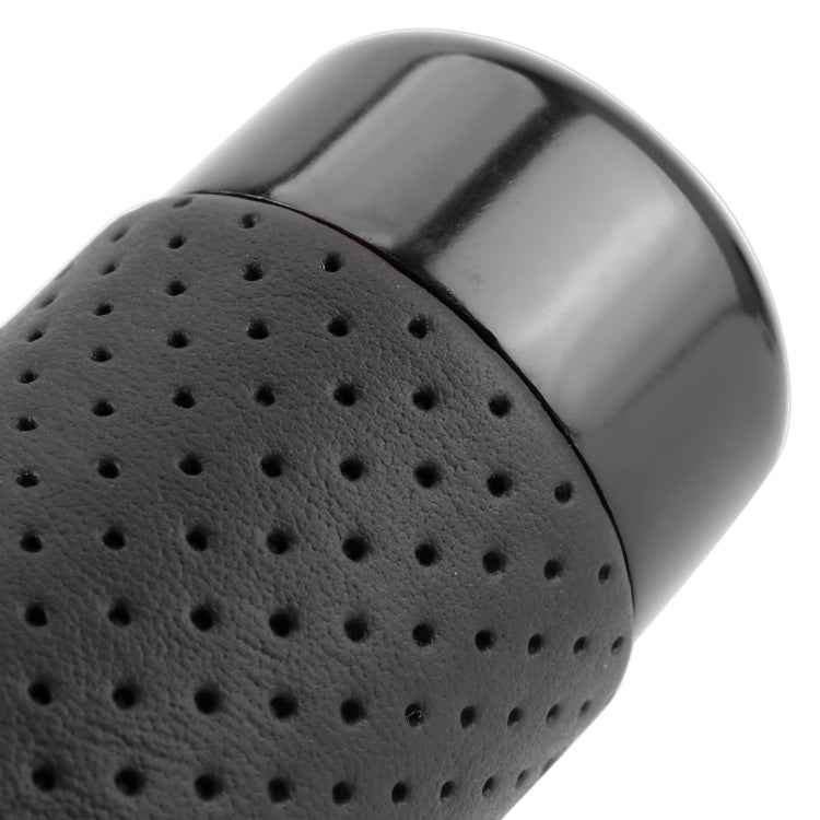 Metal Leather Long Column Car Shift Knob, Size: 18x3.3cm