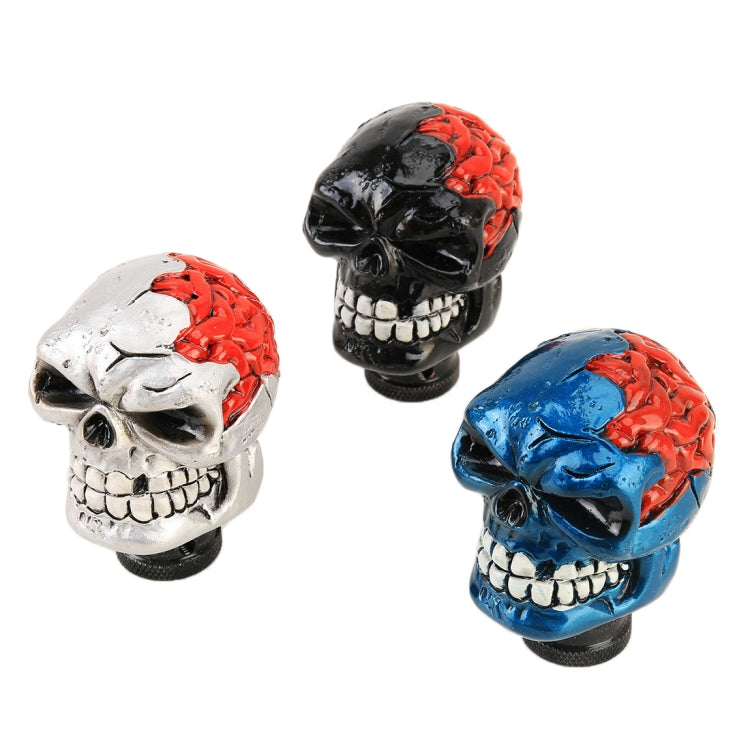 Universal Skull Head Shape Manual or Automatic Gear Shift Knob, Size: 8.7x5.5cm