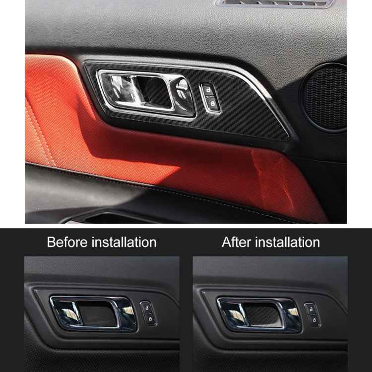 2 PCS Car Door Bowl Decorative Sticker for Ford Mustang 2015-2020