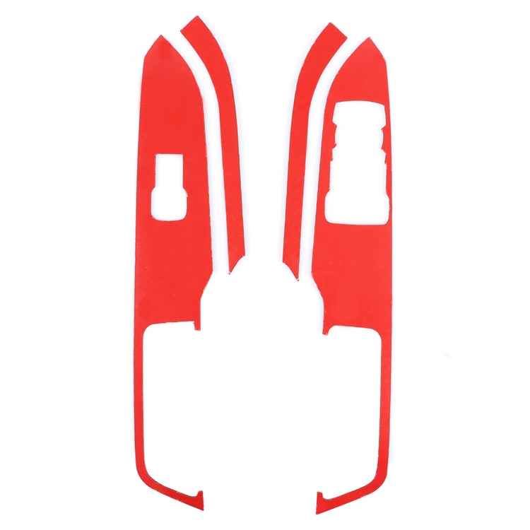 4 PCS Car Door Lift Window Regulator Button Decorative Sticker for Ford Mustang 2015-2020