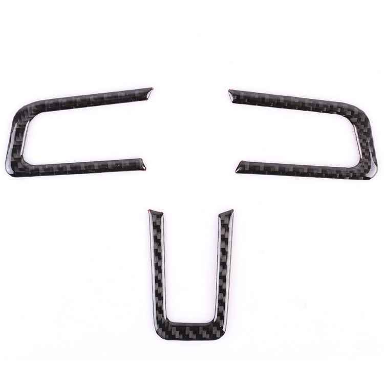 3 PCS Car Steering Wheel Button Decorative Sticker for Ford Mustang 2015-2020