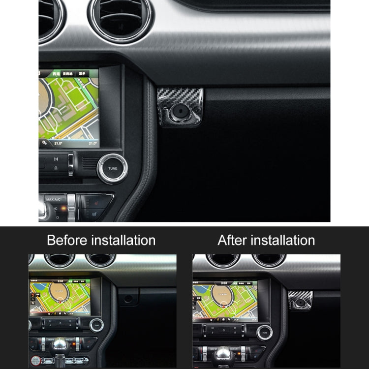 Car Copilot Storage Box Button Decorative Sticker for Ford Mustang 2015-2020, Copilot Storage Box Button