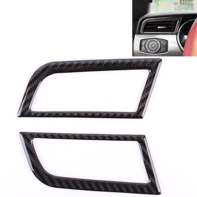 2 PCS Car Instrument Console Side Vent Decorative Sticker for Ford Mustang 2015-2020, Instrument Console Side Vent