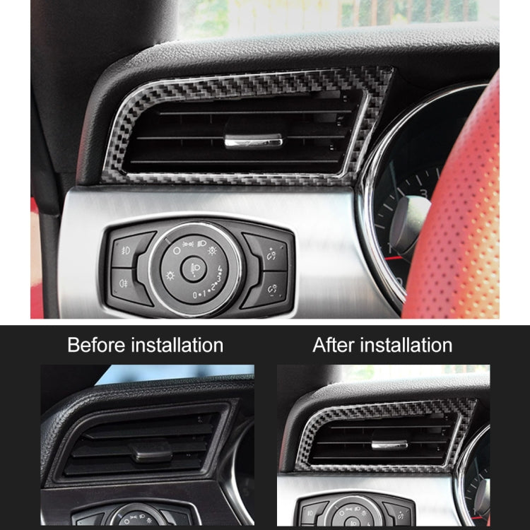 2 PCS Car Instrument Console Side Vent Decorative Sticker for Ford Mustang 2015-2020, Instrument Console Side Vent
