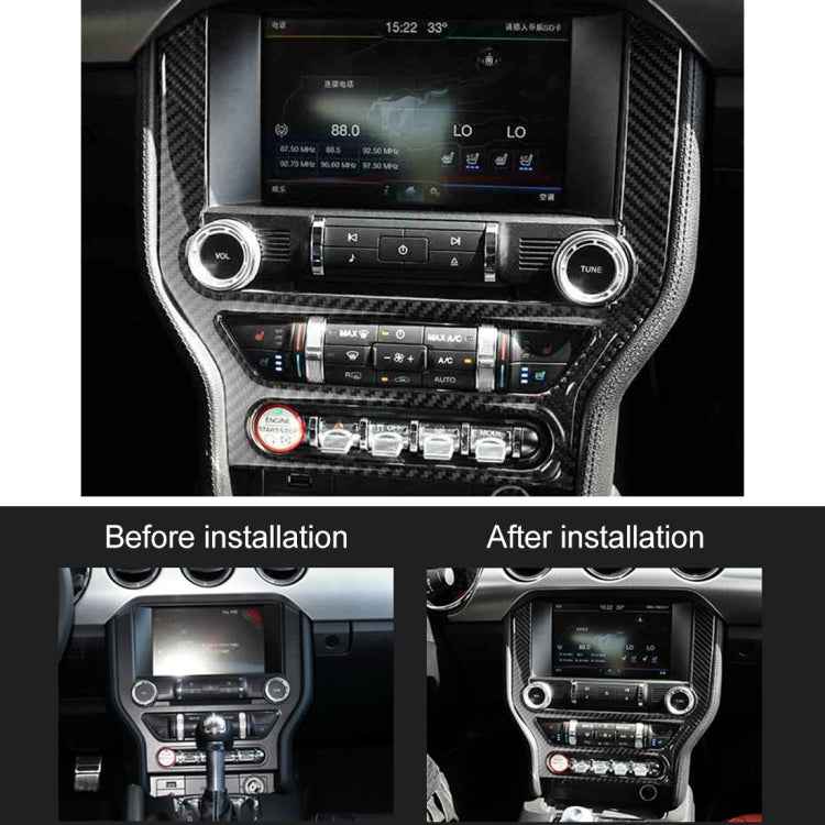Car Central Control Panel Decorative Sticker for Ford Mustang 2015-2020
