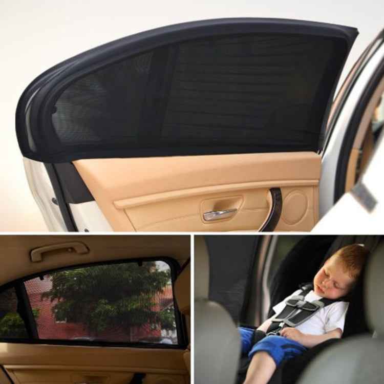 2 PCS Car Shade Block Car Sun Block Window Gauze Shading Net Side Blocking Cover Sun Net Sandbags Side Window Sunshade Cover, Size: 92*54cm