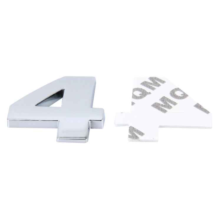 Car Vehicle Badge Emblem 3D Number One Self-adhesive Sticker Decal, Size: 3.6*4.5*0.5cm