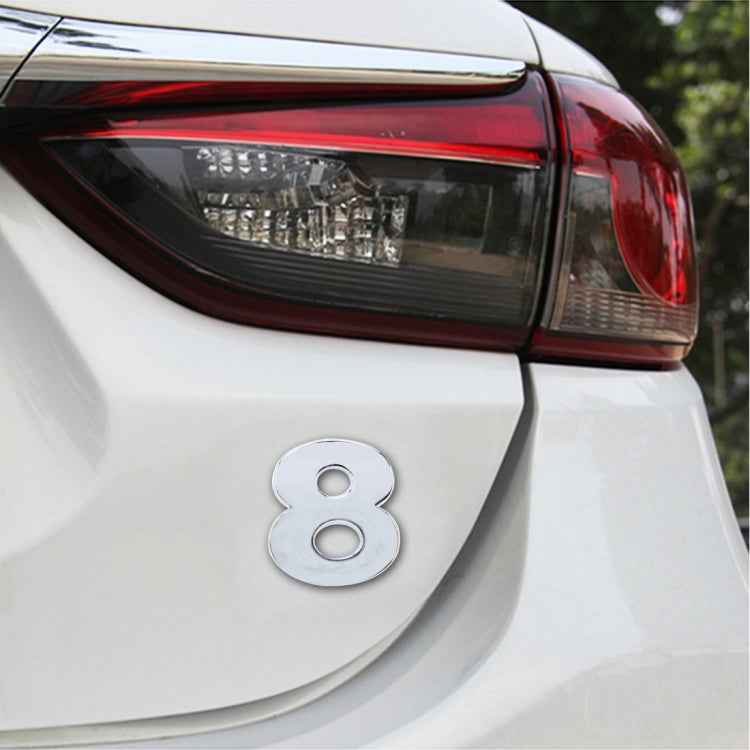 Car Vehicle Badge Emblem 3D Number One Self-adhesive Sticker Decal, Size: 3.6*4.5*0.5cm
