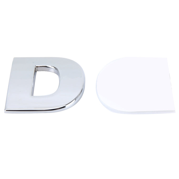 Car Vehicle Badge Emblem 3D English Letter Self-adhesive Sticker Decal, Size: 4.5*4.5*0.5cm, D, O, E, P, F, Q, G, R, H, S, I, T, A, J, U, Y, K, V, Z, L, W, B, M, X, C, N
