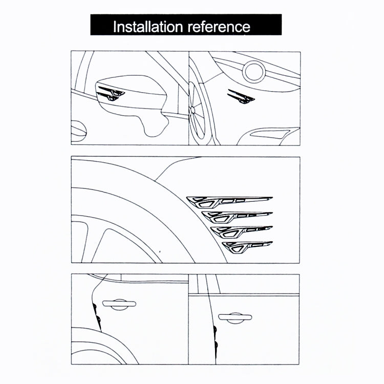 8 PCS Car Vehicle Door Side Guard Anti Crash Strip Exterior Avoid Bumps Collsion Impact Protector Sticker, Door Side Guard