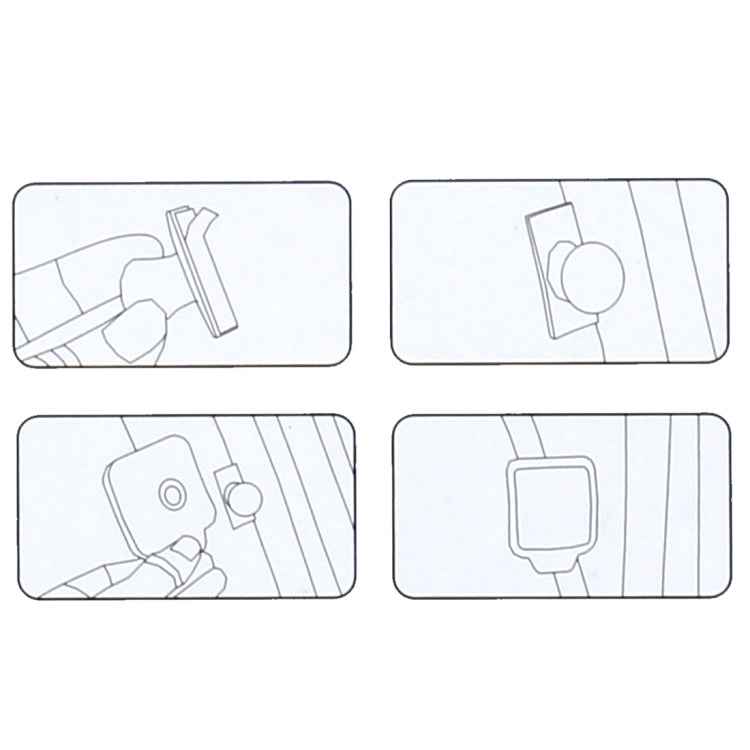 3R-2130 Car Truck Interior Adjustable Wide Angle Rear View Blind Spot Mirror, Size: 7*6.5*1cm