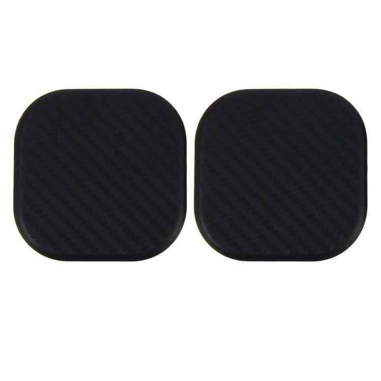 2 PCS Car Vehicle Carbon Fiber Texture Water Cup Pad Mat for Phone / GPS/ MP4/ MP3, Size: 6.5*6.5*0.3cm