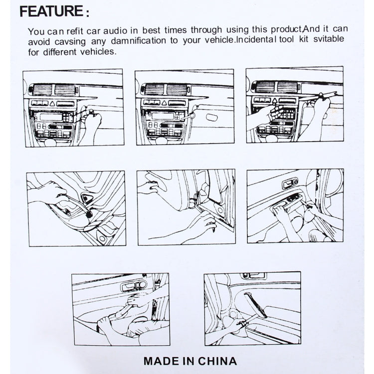 12 in 1 Car Audio System Dashboard Door Panel Removal Dismantling Tools Kit