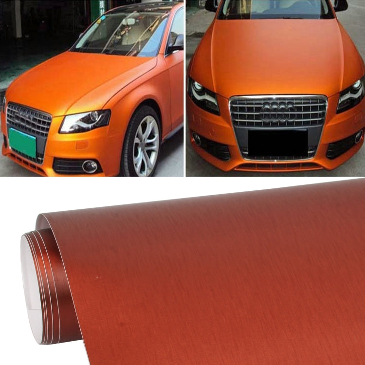 1.52 * 0.5m Waterproof PVC Wire Drawing Brushed Chrome Vinyl Wrap Car Sticker Automobile Ice Film Stickers Car Styling Matte Brushed Car Wrap Vinyl Film, CMS3354, CMS3354D, CMS3354E, CMS3354G, CMS3354J, CMS3354M, CMS3354R, CMS3354S, CMS3354TB, CMS3354TT