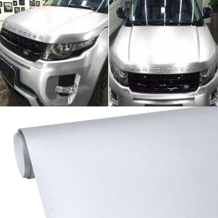 1.52 * 0.5m Waterproof PVC Wire Drawing Brushed Chrome Vinyl Wrap Car Sticker Automobile Ice Film Stickers Car Styling Matte Brushed Car Wrap Vinyl Film, CMS3354, CMS3354D, CMS3354E, CMS3354G, CMS3354J, CMS3354M, CMS3354R, CMS3354S, CMS3354TB, CMS3354TT