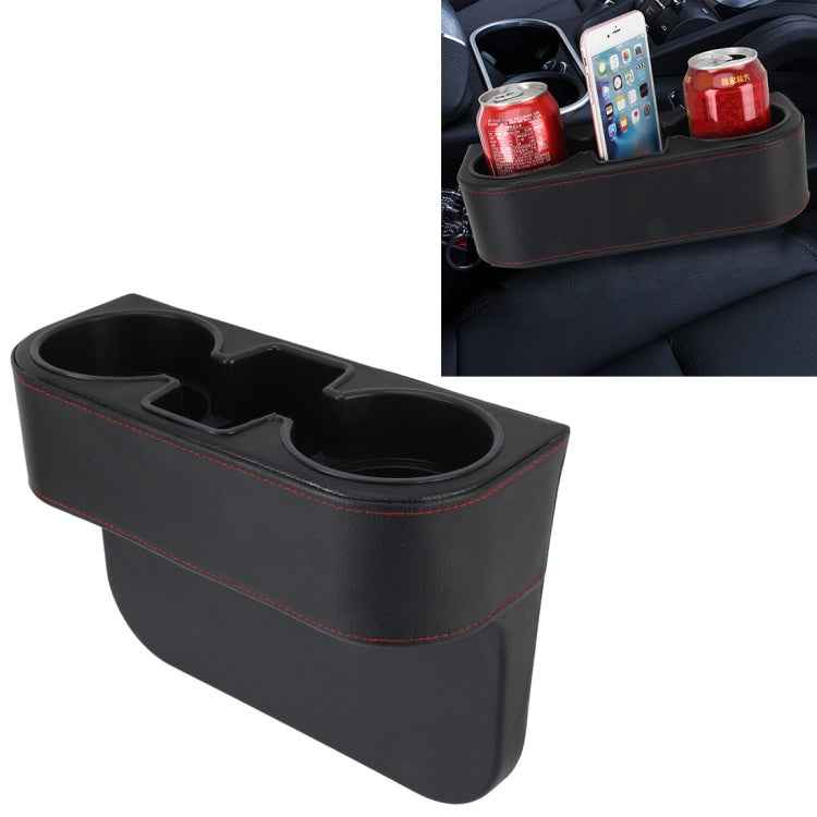 Car Seat Crevice Storage Box Cup Drink Holder Auto Pocket Stowing Tidying for Phone Pad Card Coin Case Car Accessories, Black, Grey, Khaki, Brown