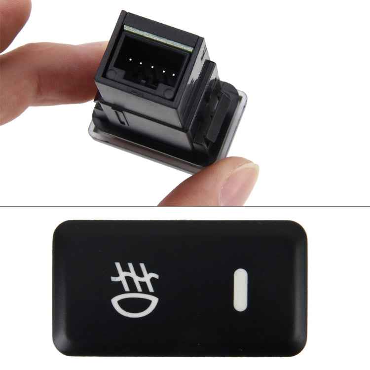 Car Fog Light Lamp Indicator 5 PIN On and Off Button Switch Control 4 Cable Auto Car Fog Light 5 Pin Switch On-Off Button Switch for Toyota, Large Size: 6*2.8*1.7cm