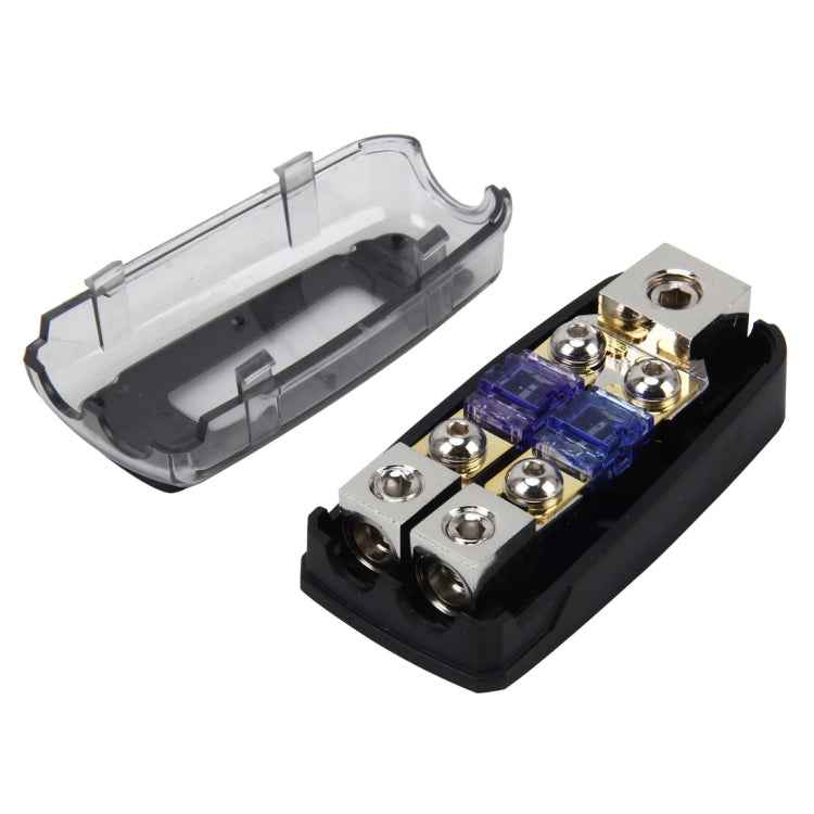 Car Stereo Car Audio Fuse Holder Insurance 60A Car Audio Fuse Holder 1 in 2 Ways Car Auto Fuse Holder Blade Fuse Holder for Car Audio, Audio Fuse Holder