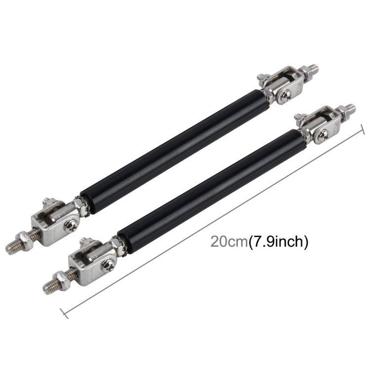 2 PCS Car Modification Large Surrounded By The Rod Telescopic Lever Front and Rear Bars Fixed Front Lip Back Shovel Adjustable Small Rod, Length: 20cm, Length: 20cm