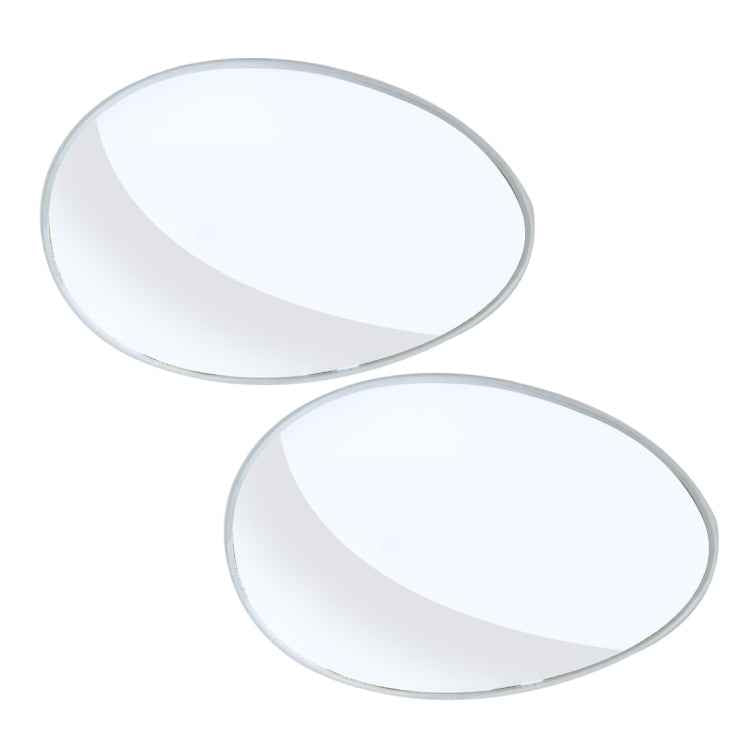 3R-055 2 PCS Car Truck Oval Blind Spot Rear View Wide Angle Mirror Blind Spot Mirror 360 Degree Adjustable Wide-angle Mirror, Size: 6.7*4.5cm